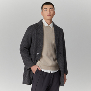 城市佐罗2022冬季短款休闲呢子外套