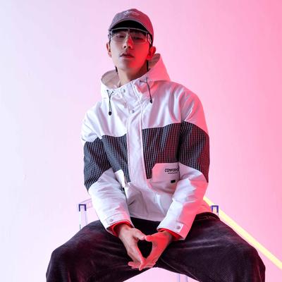 城市佐罗2022秋季拼接休闲夹克